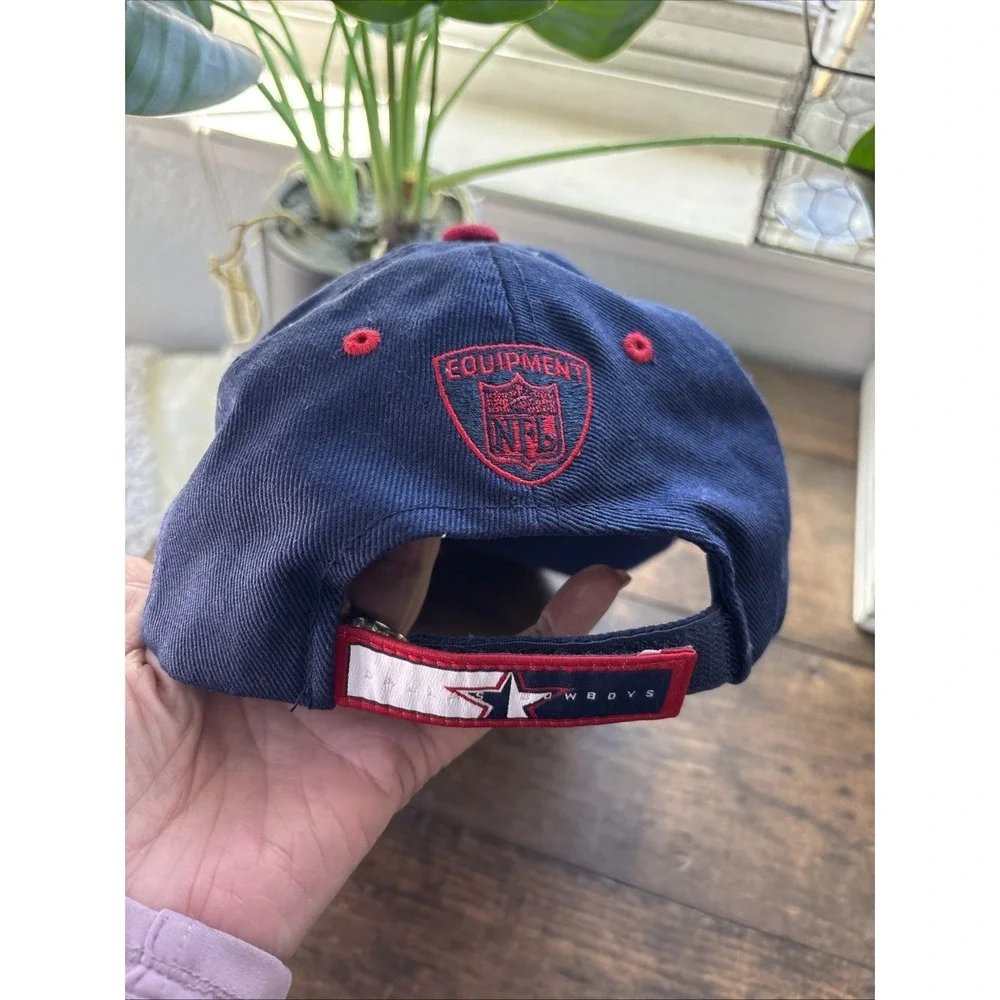 Vintage Dallas Cowboys Reebok NFL Big Star Logo Americas Team Patriot Cap 90s